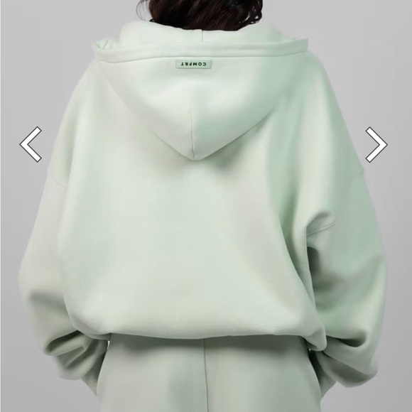 Comfort Mint Green Zip-Up Hoodie - Picture 3 of 14